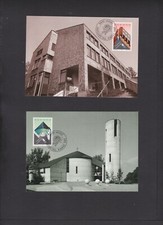 2 Liechtenstein - Maxi-Karte Mi. Nr. 916 - 917 " Europa - Moderne Architektur "