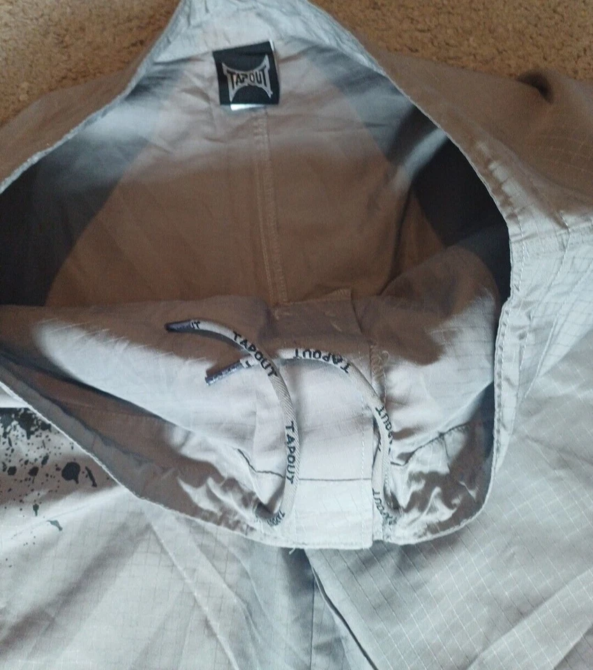 Pantalones Cortos Tapout Para Hombres Talla xL MMA UFC Artes Marciales Mixtas Jaula Lucha Tabla Gris Foto 4 de 4