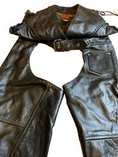 Antelope Creek Matching Woman’s Size S Leather Vest And Xs Chaps