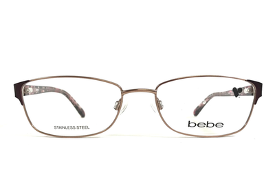 Bebe Eyeglasses Frames BB5144 770 ROSE GOLD Rectangle Wire  display picture 1