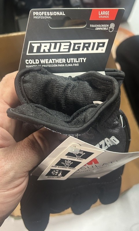 Firm grip Blizzard Men’s Gloves Black Size L