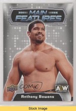 2022 AEW All Elite Wrestling Main Features Silver Anthony Bowens #MF-25 READ x9t