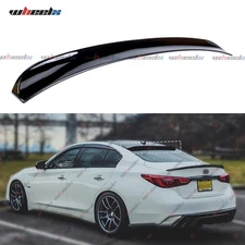 FOR 2014-24 INFINITI Q50 JDM STYLE PAINTED GLOSSY BLACK REAR WINDOW ROOF SPOILER