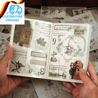 Scrapbooking Sticker Set, 40 Blatt Washi Papier Scrapbook Aufkleber Set, Selbstk