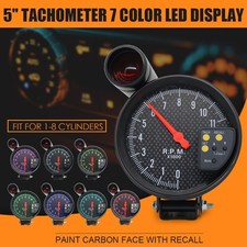 5 Tachometer Gauge 7 Color Backlit 0-11000 Rpm Meter With Shift Light Universal 5 Tachometer Gauge 7 Color Backlit 0-11000 Rpm Meter With Shift Light Universal