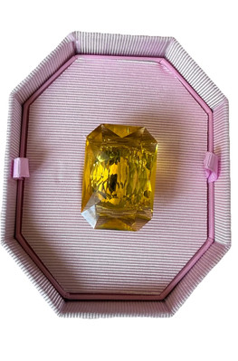 Swarovski Lucent Oversized Ring Gelb 55 NEU mit Karton