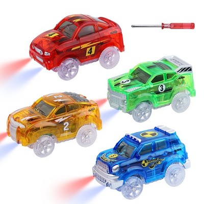 Track Cars Magic Kinder Geschenk Race Car 4 Pack Ersatz Track Zubehör Autos f...