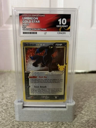 Pokémon TCG Umbreon Gold Star 17/17 Celebrations Holo Ace 10