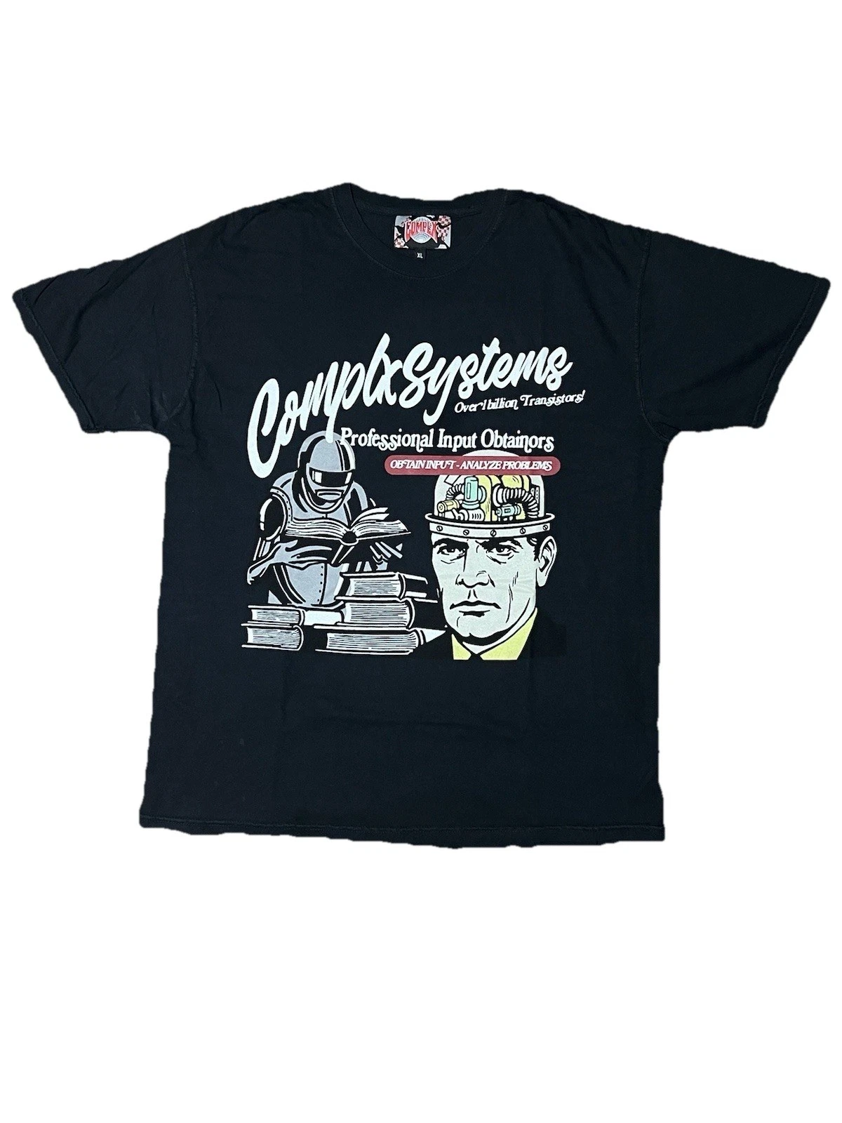 Camp Complx Systems Professional Input Obtainor XL Graphic Robot T Shirt