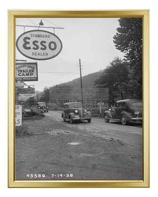 MAIN STREET BUSINESSES HIGHWAY 71 LE CONTE CREEK TENNESSE 8X10 GOLD FRAMED PHOTO