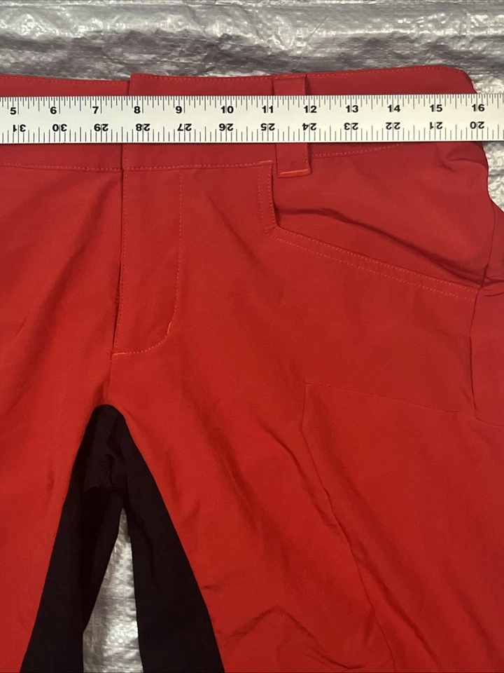 Qloom MTB Mountain Bike Enduro Shorts Medium Red - Image 3 of 4