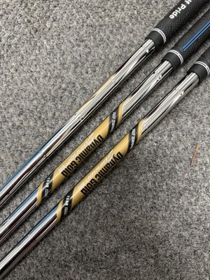 Set of Dynamic Gold Tour Issue Spinner wedge shaft pulls 3 Shafts