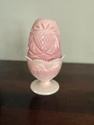Vintage Fenton Glass Roselene Pineapple Heart Fairy Light