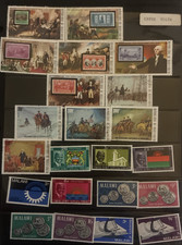 Collection Of Foreign Mint Used On Cards  Topicals Liberia Malawi S:sheets 838