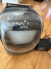 Vintage Black & White 5 1/2" Gpx Tvp2 Portable Tv w/ Am Fm Radio Tested