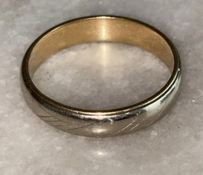 14k/gf Wedding Band/Ring Size 10 Weighs 3.5 g / Unisex