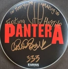 Pantera Charlie Benante 333 Signed Evans 12" Drumhead CFH  2025 TOUR