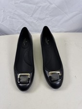 Bandolino Women's Tad Wedge Pumps Buckle Slip Ons Black Size 8M
