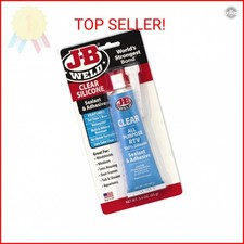 J-B Weld 31310 All-Purpose RTV Silicone Sealant and Adhesive - 3 oz. - Clear