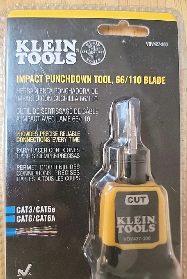 Klein Tools VDV427-300  Impact Punchdown Tool 66/110 Blade Selectable High/Low - Image 2 of 4