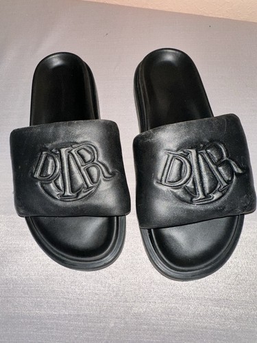 Christian Dior Sandals Slippers Made In Italy 100% Calfskin Leather Size 44 - Picture 13 of 19