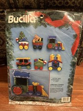 1993 Bucilla Felt Craft Ornament Kit 83024 - Christmas Express - New Old Stock