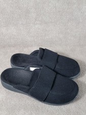 Vionic Gemma II Women's Slipper Mule US 10 black Flannel Slip-On Comfort