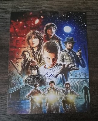 STRANGER THINGS, MILLIE BOBBY BROWN, FINN WOLFHARD, TOLLES CAST AUTOGRAMM, *TOP*