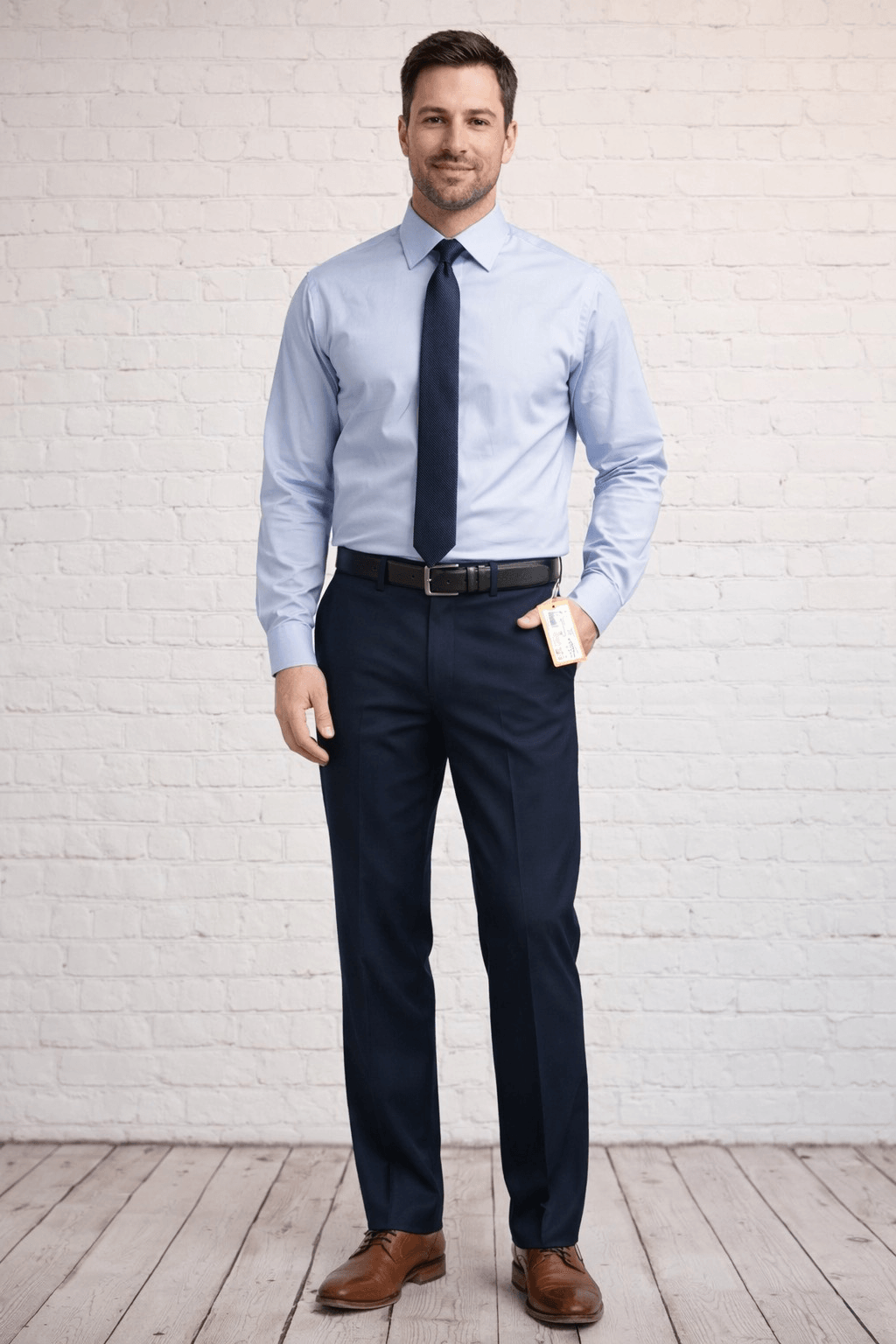 Haggar Men’s Dress Pants Navy Blue New With Tags
