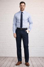 Haggar Men  s Dress Pants Navy Blue New With Tags