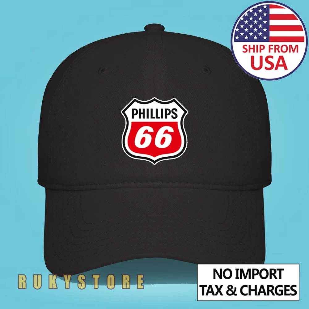 Phillips 66 Black Hat Adjustable Baseball Cap