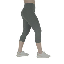 Women's Stretch Olive Capri Leggings Small