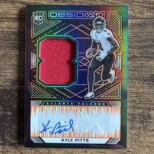 2021 Obsidian Kyle Pitts Rookie Orange Etch Patch Auto RPA /99 #210 Encased