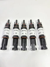 5-Solar 30 Amp PV 1000V DC Electric In-line Waterproof Fuse Holder Connector