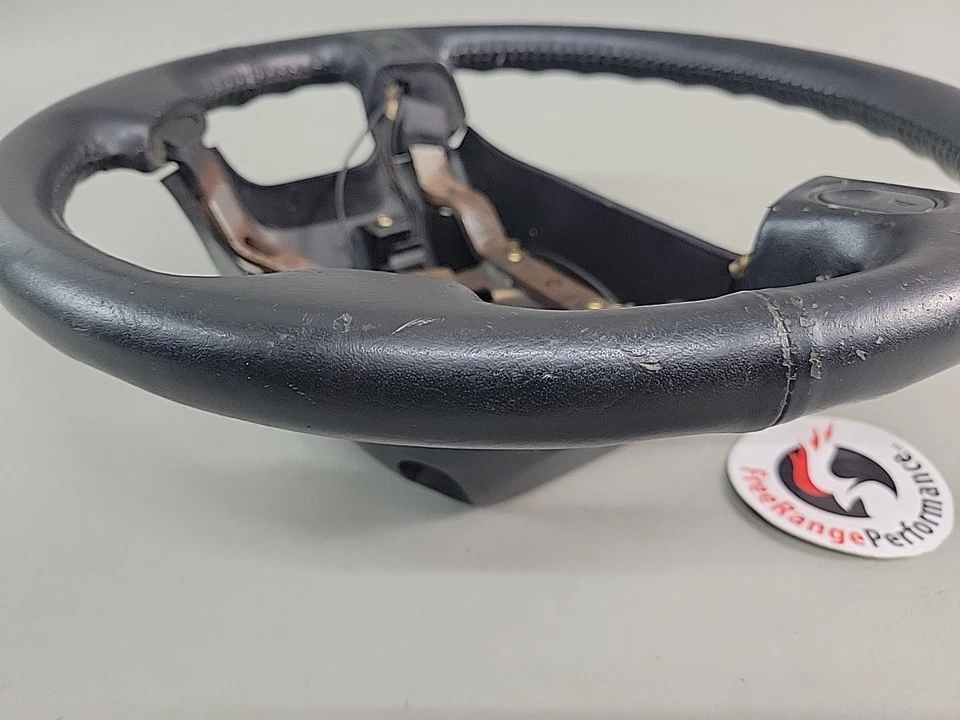 1990-1997 Mazda Miata Leather OEM Leather Steering Wheel Black MX5 MX-5 - Image 3 of 4