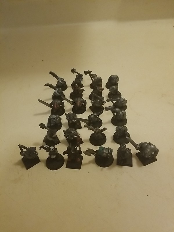 Dwarf miniatures Chronopia D&D AD&D Warhammer Pro Painted RPG 32 Lot GW Wow Rare