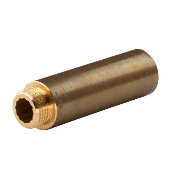 "Messing Gewinde-Fitting HahnverläNgerung Ig/Ag 1/2\" (Dn 15) LäNge 80 Mm - Schwe"-image