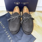 Ralph Lauren Purple Label Irwin Tassel Black Linen Leather Shoe Polo Italy 10 — photo 6