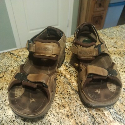 Mephisto Shark Brown Leather Anatomical Shock Absorbing 