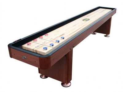 9 foot SHUFFLEBOARD TABLE ''THE STANDARD'' in CHERRY ~ BERNER BILLIARDS ~ MAN CAVE
