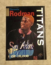 1995 Signature Rookies Titans DENNIS RODMAN Autograph #/1250