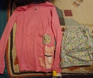 Girl's Carter's Pink And Floral Set - Size 12 - Brand New With Tags