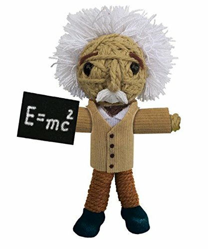 Porte-clés/poupée à Ficelle Kamibashi Albert Einstein - Multicolore, Fait Main, Neuf Avec étiquettes - Modèle Sd1294