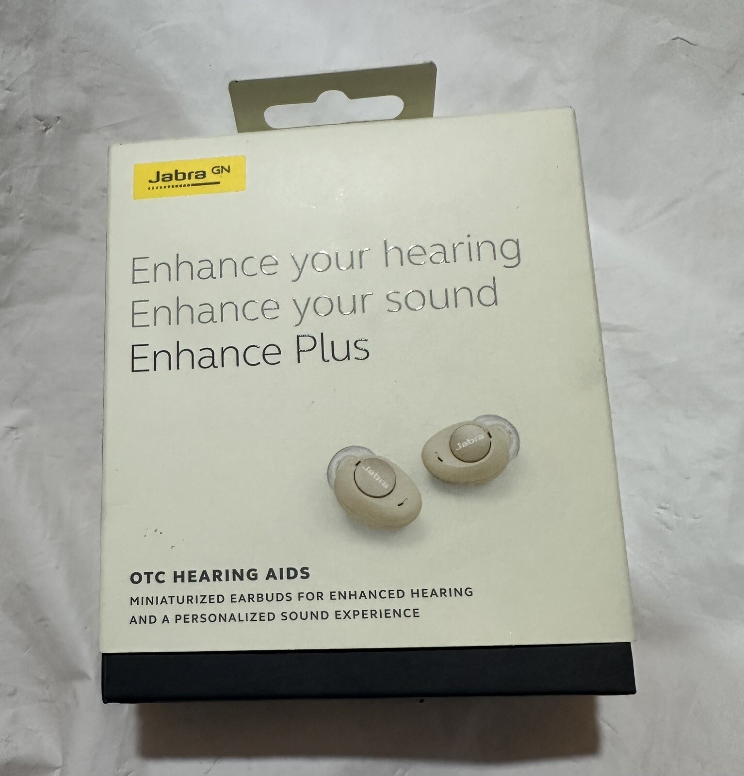 Jabra Enhance Plus SelfFitting OTC Rechargeable Earbuds Beige eBay
