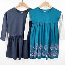 Tea Collection Long Sleeve Cotton Dress Bundle Girls 8