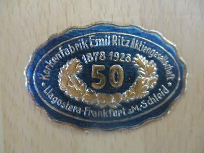 (5787) Reklamemarke - 50 Jahre Korkenfabrik Emil Ritz, Frankfurt 1928