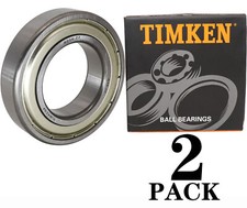 2PACK TIMKEN 6006-ZZ 6006ZZ 30X55X13MM Double Metal Seal Ball Bearings