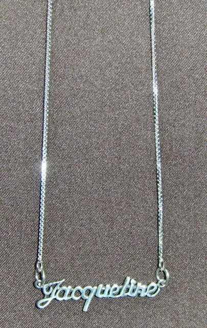 Necklace with clearance name sterling silver