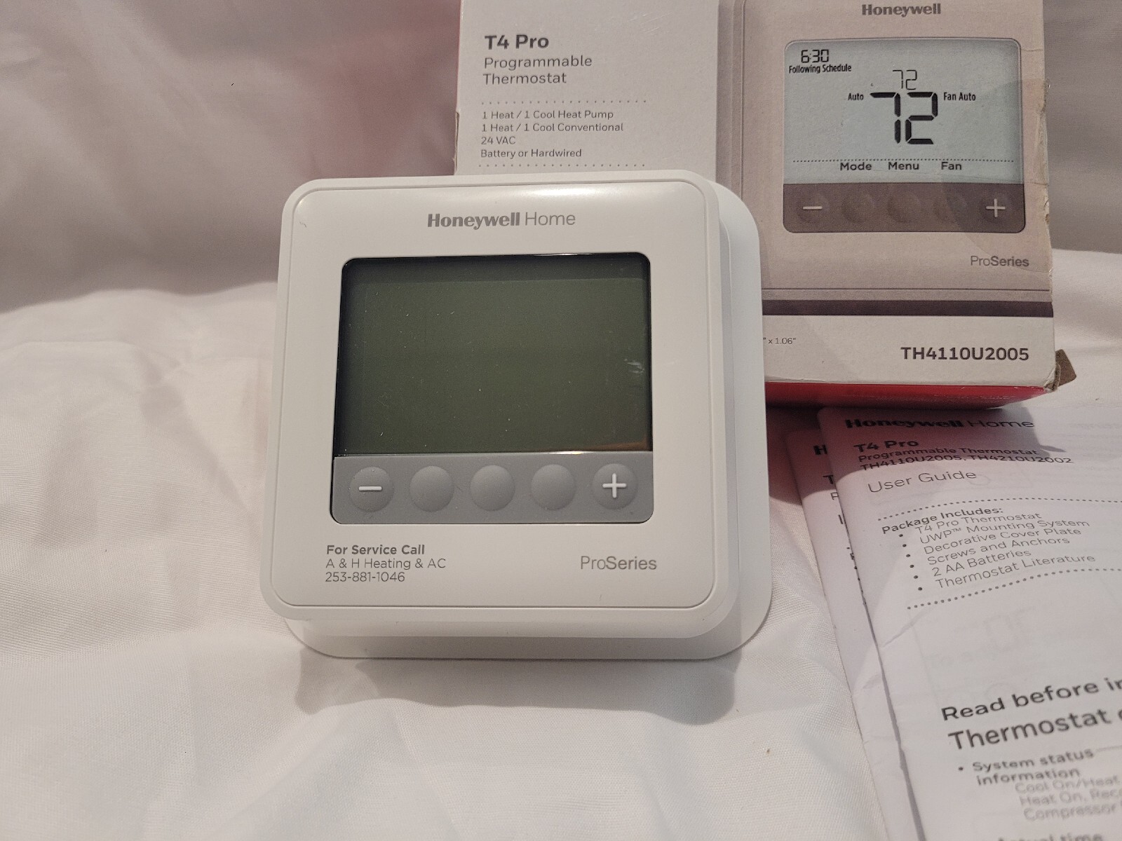 Honeywell Home T4 Pro Thermostat Programmable TH411OU2005 Pro Series – Full  On Cinema