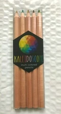 OOLY Kaleidoscope Multi-Colored Pencils (set of 5) International Arrivals RARE
